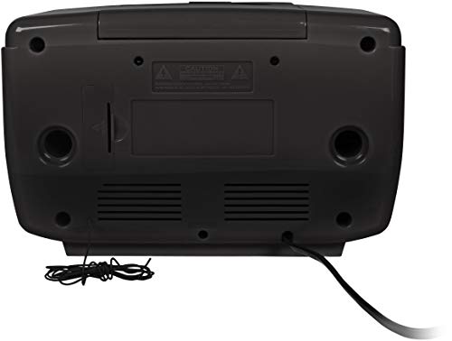 Crosley Cr612B-Bk Corsair Tabletop Am/Fm Bluetooth Radio With Cd Player And Dual Alarm Clock, Black #TOP4