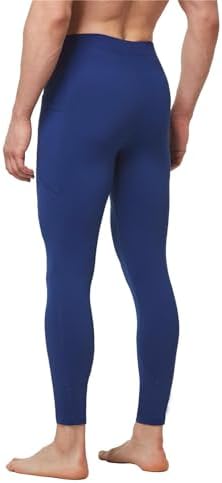 BALEAF Men's Running Tights with Pockets Athletic Sports Yoga Leggings  Compression Pants for Workout Dance Cycling Small Blue: Buy Online at Best  Price in UAE - Amazon.ae