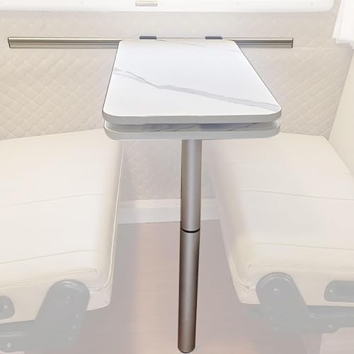 Wall Mounted Folding Table Double Layer Rotating Design Exble Top & Removable Legs Space Saving Solution for Motorhomes Caravans & JNHWll Spaces