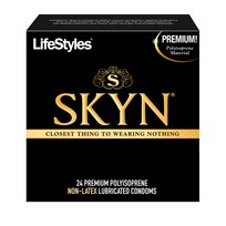 Lifestyles Skyn Original Non-Latex Lubricated Condoms - 24 Ct, Pack of 2