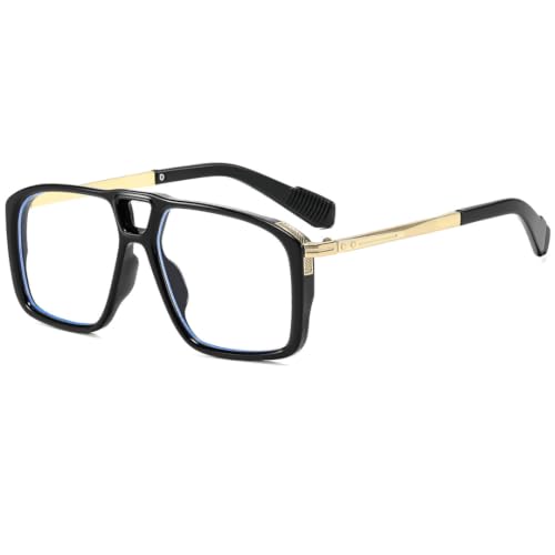 Lunettes de soleil rétro oversize à double pont pour l'été