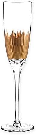 Qualia Lava Champagne Flutes in Gold | 9oz. (Set of 4)