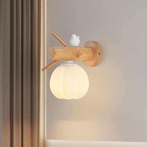 Lámparas de Pared Interior LED Modernas 7W de Madera y Vidrio Tricolor 8