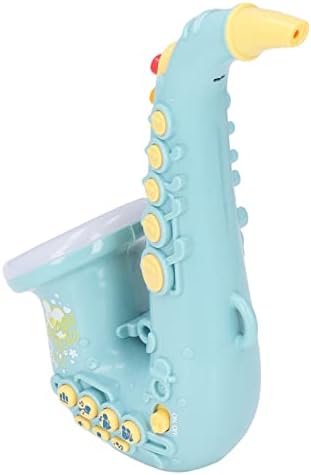 Toy Saxophone, Kids Musical Instrument Toy, Adjustable Musical Instrument Toy Birthday Gift for Party(Green) Children Electronic Piano Toy Instruments