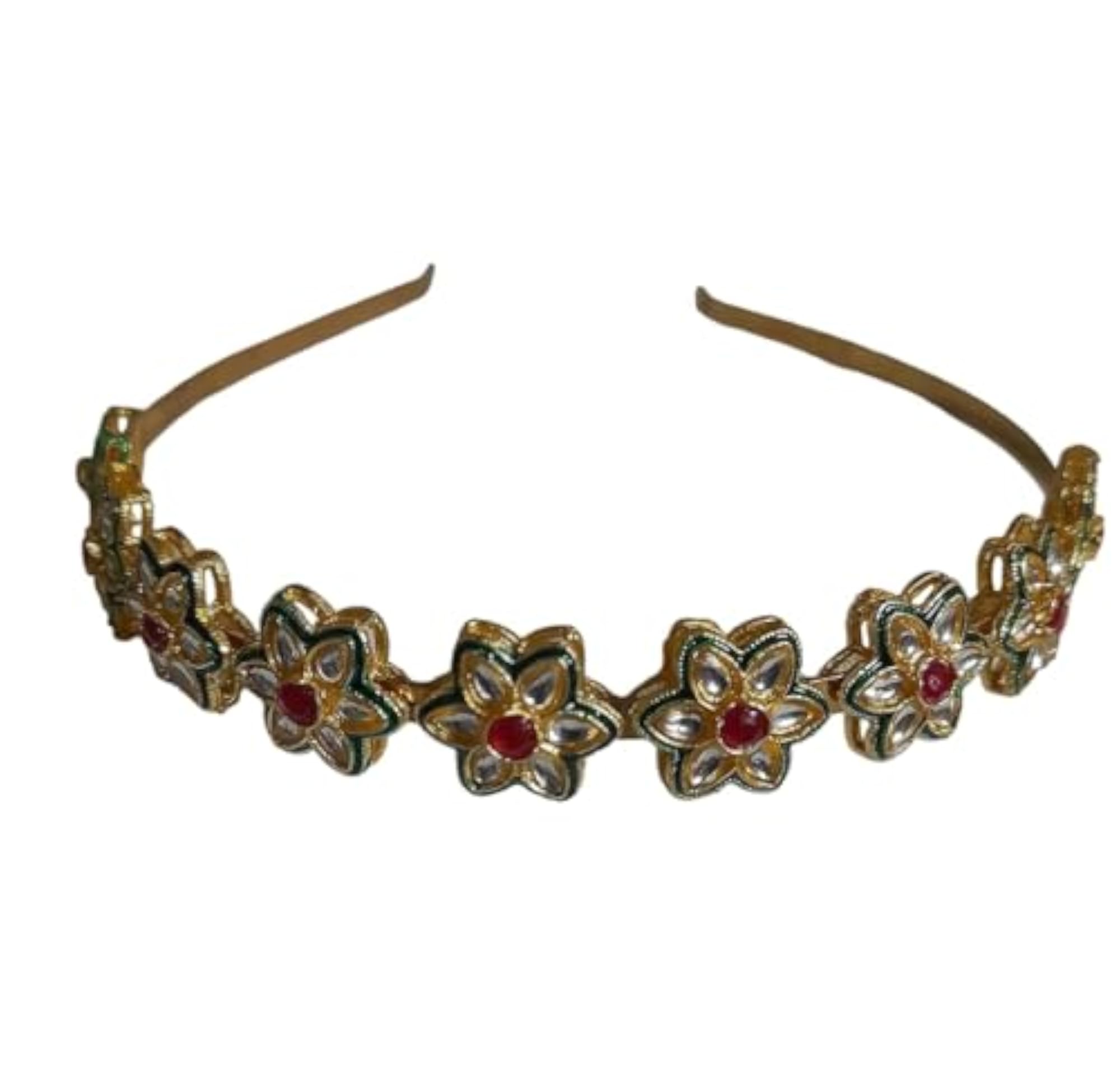 Kundan Stone Mathapatti Hair Band for Women, Festive Accessory
