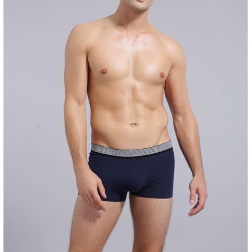 Ropa Interior boxeo costura Hombres ropa Interior de boxeo Hombres Transpirável Sólido Sem Costura C