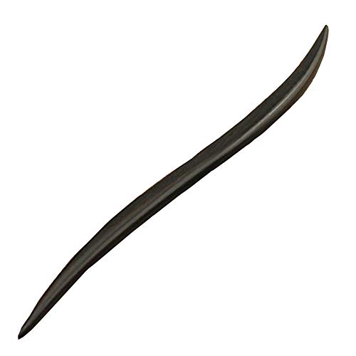 FINGER LOVE Handmade Carved Ebony Wood Hair Stick: Willow