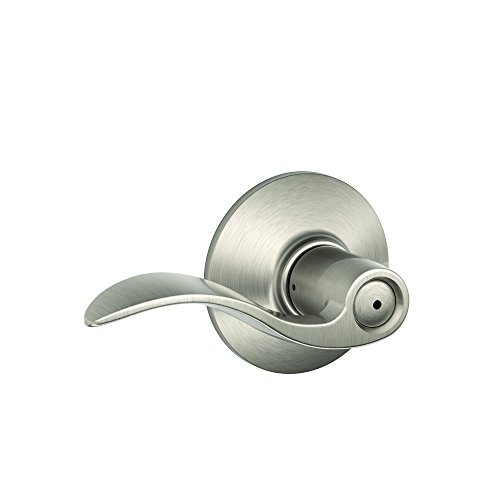 Image of Schlage Lever Lock Privacy Accent Satin Nickel Left Or Right Handed Ada Compliant Ansi Gr 2