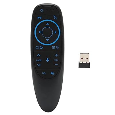 Air Mouse for Android TV Box, Smart Voice Remote Control, 2.4G and Bluetooth 5.0 Two Modes, for TV Protector Computer, Plug and Play(G10S PRO BT)