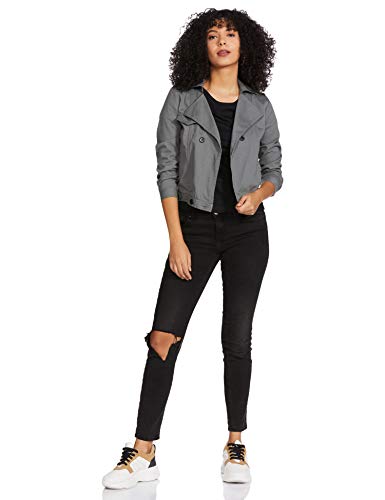 Image of Campus Sutra Women's Cotton Quilted Short Length Jacket