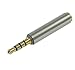 MyCableMart 3.5mm TRRS 4 Conductor Male/Female Port Extender Shielded, Gold Plated