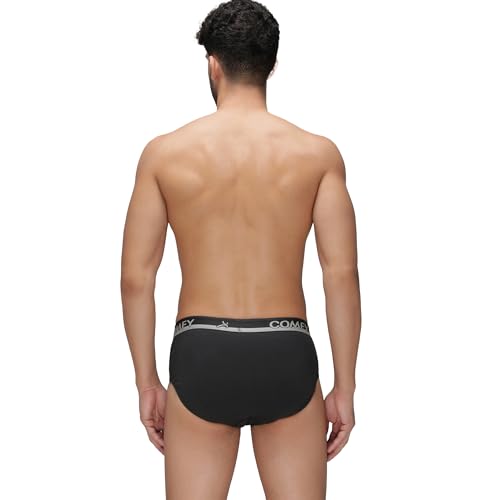 Image of Amul Comfy Men's Pure Cotton Multi Color Brief Pack of 4 (Assorted Colour May Vary)