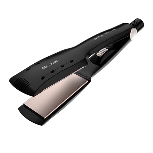 Cecotec Plancha de Pelo de Placas Anchas Ritualcare 900 Max. 55W, Revestimiento De Queratina y Aceite De Argán, Función Ionizadora, Placas XL, Cerámica Avanzada, Cable de 3m con Sistema 360º