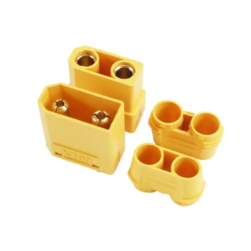 Conector tipo bala XT90 conector macho hembra para cable de carga de baterías expandible DIY 3