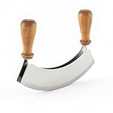 Des accessoires visuels pour votre cuisine - En particulier, la combinaison du bois d'acacia fin et du couteau à hacher avec une lame en acier inoxydable assure un accroche-regard particulier dans votre cuisine avec un concept de design cohérent.