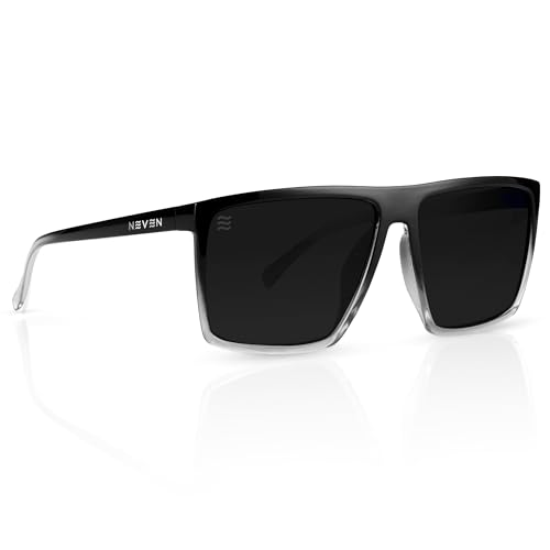 NEVEN Mens Polarized Sunglasses - Chic Rectangular Glasses - UV Protection Glasses for Coastal Activities.
