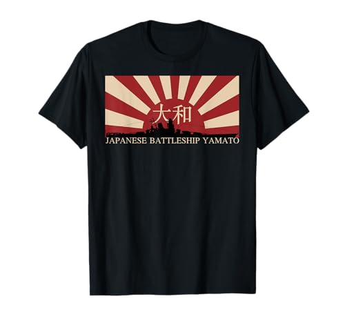 Bandera japonesa del sol naciente del acorazado Yamato Camiseta