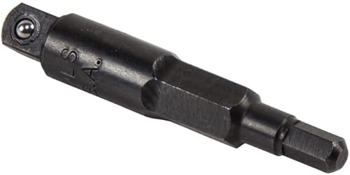 Miniatura 2 de Klein Tools 86939 Adaptador hexagonal, fabricado en EE. UU., para 1/4 de pulgada cuadrada a 3/16 y 5/16 pulgadas hexagonal para llave de