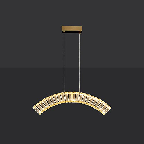 Lustre en cristal LED pour salle à manger et salon moderne