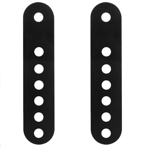 eoere 2 PCS Adjustable Leaf Spring Shackles Plates for Trailers Universal 9 x 2 3/8 Thick Aluminum Alloy