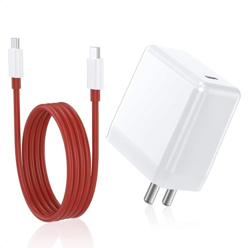 Image of Etguuds Charger Compatible with SUPERVOOC Charge 65W Power Adapter Charger with 3.3FT C to C Cable for Oneplus 10 /10R /10T / 10 Pro /11 /11T 12 /12R / CE4 /Nord 3 /Nord CE3 / Nord CE3