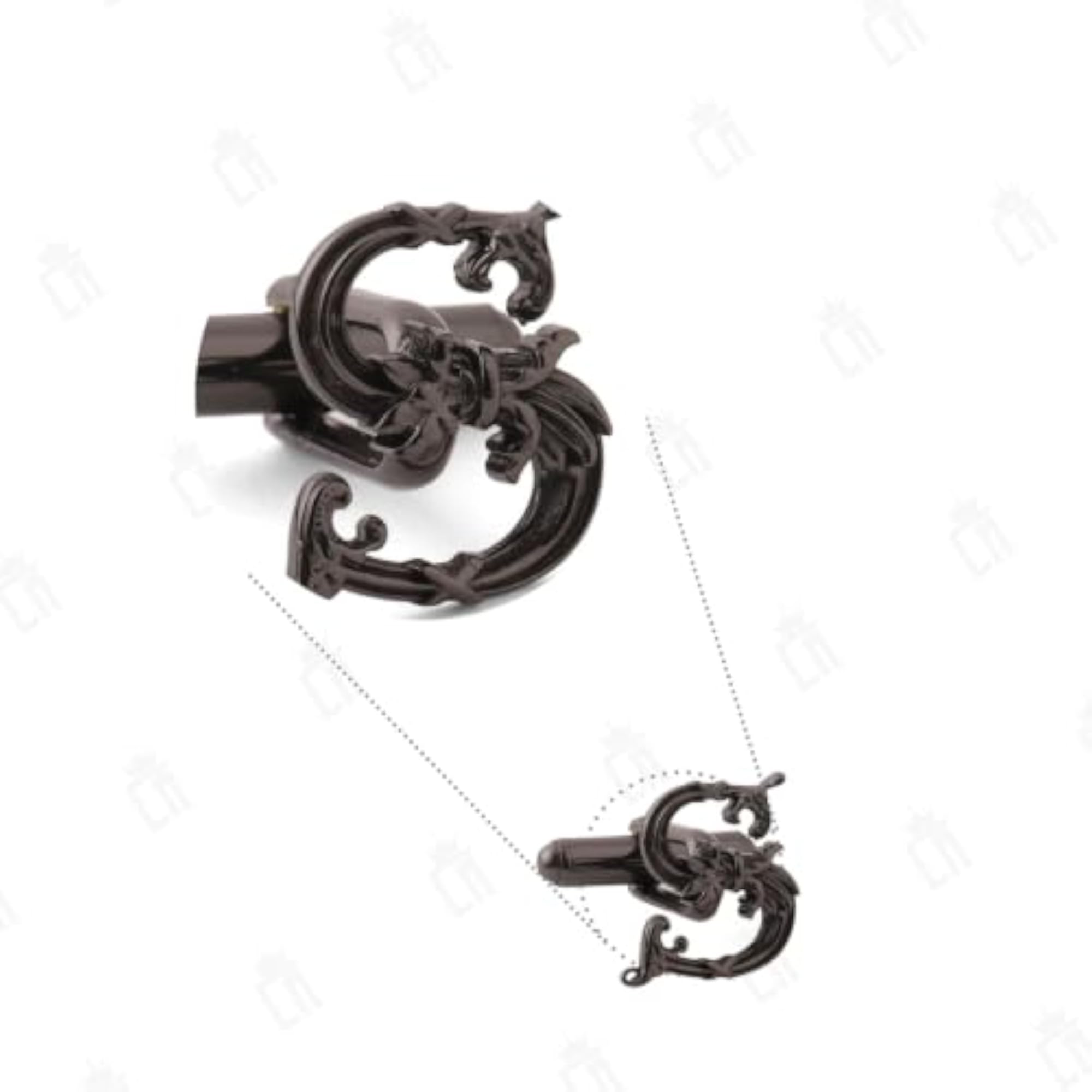 Brass Royal Alphabet S Cufflinks for Men