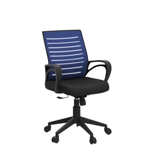 Image of Ngfc Office Chair for Home with Back Support Arm Rest 360 Degree Rotating Office Chair with Tilt Lock Mechanism High Comfort Seating Ergonomic Chair for Home & Office (Blue)