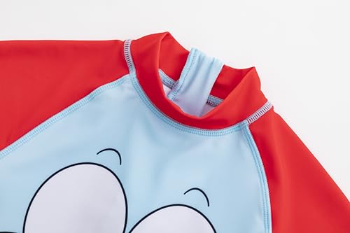 LIZENS Boys One Piece Swimsuit Long Sleeve Boys Swimwear Rash Guard Suit Kids3