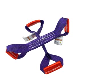 2 Pack of Purple Diamond Weave Dog Bones for Rollback/Flatbed Wrecker Straps