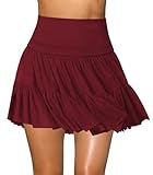 Tissu : la jupe plissée pour femme avec short est fabriquée en tissu 92 % polyester et 8 % élasthanne. Le tissu doux et confortable, fluide et léger, doux pour la peau et extensible vous permet de vous sentir à l'aise. La mini jupe mignonne pour femme est la jupe-short parfaite pour tourbillonner et tonifier.