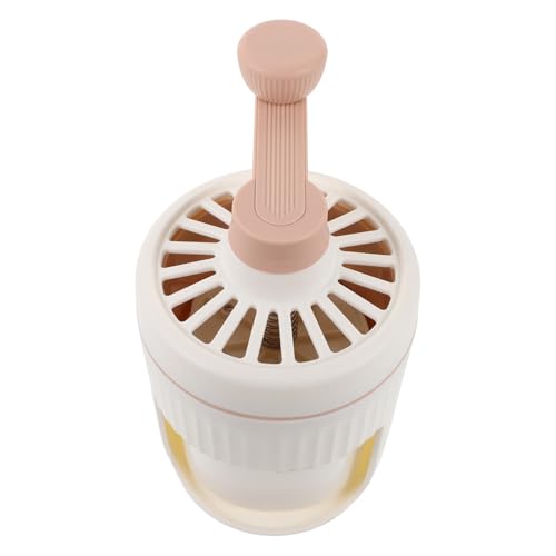 Lurrose 手動クランク式小型かき氷機 電気不要ポータブル氷削り器 家用フルーツ野菜クラッシャー 熱中症対策スムージー作り器