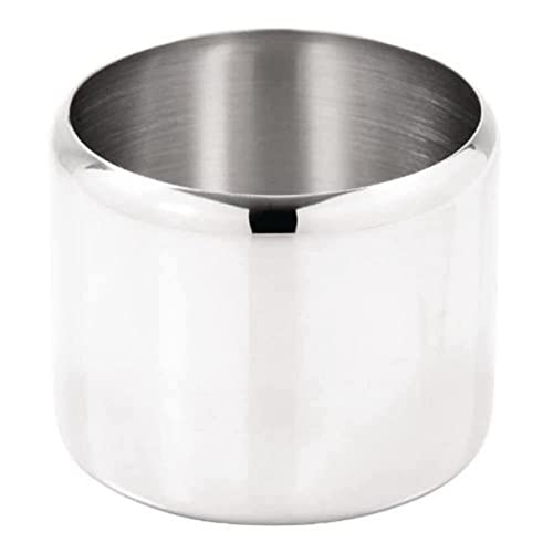 Olympia Concorde Stainless Steel Sugar Bowl 84(Dia) mm, Polished Stainless Steel, Capacity: 285 ml/10 oz, Mirror Finish, Size: 64(H) x 84(W) x 84(D) mm, Dishwasher Safe, J729