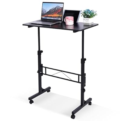 Standing Desk Adjustable Height, Mobile Stand U...