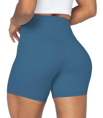Image of Sunzel No Front Seam High Waist Biker Shorts for Women, Squat Proof Yoga Workout Gym Bike Shorts | 3, 5 Or 8-Inch Inseam, High Waisted, Tummy Control, No Front Seam, Buttery Soft, Compression Fit, Squat Proof