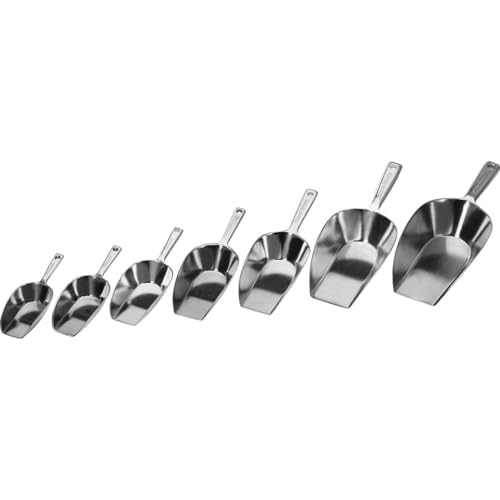 Westmark Abwiege-/Abfüll-/Futter-/Sackschaufel, Füllvolumen: 300 ml (ca. 290 g Mehl), Aluminium, Hygia, Silber, 91512291