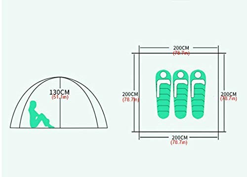Carpa de camping automática de playa para 2-3 personas miniatura 5