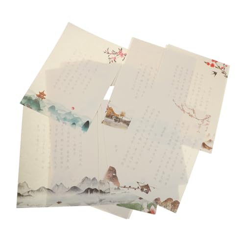 BUTIFULSIC 小学校 学校 生徒 練習 書道 歌 王朝 書道 練習 歌 詩 手書き 本 中国語 トレース 本 手書き ベージュ 紙