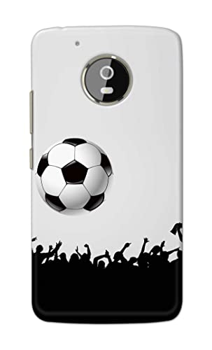 Image of Printed Hard Back Cover Case for Motorola Moto G5+ Plus Back Cover (Football Icon) -702