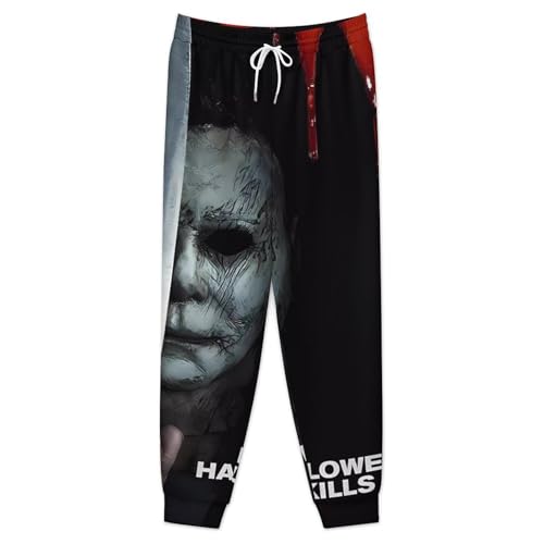 Men's Athletic Pants Halloween Michael Myers Lightweight Lounge Casual Pants for Womens Relaxed Fit Sweatpants3