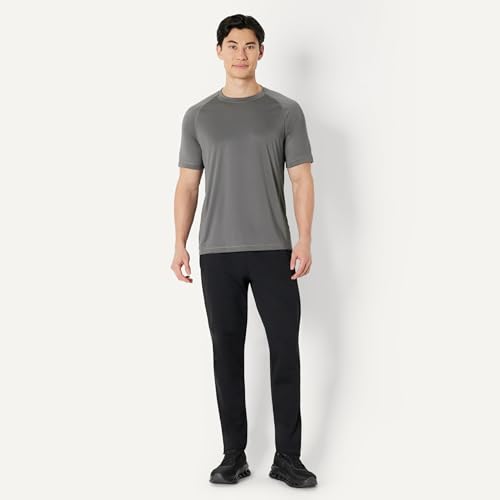 Amazon Essentials Men's Slim-Fit Short-Sleeve Quick-Dry UPF 50 Swim Tee, Breathable Stretchable Fabric, Raglan Seams, Charcoal, X-Large - image 5
