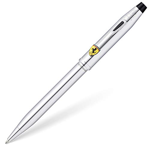 Cross Century II Ferrari Kugelschreiber – Glanzchrom, 0,7 Mm Schwarz, Mit Geschenkbox