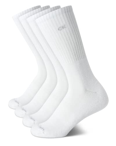 Image of Calvin Klein Womens Crew Socks - Breathable Performance Soft Cushioned Athletic Crew Socks for Women for Running and Workout