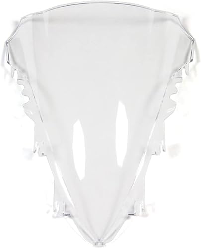 Miniatura 4 de FLPRO - Parabrisas de plástico ABS de doble burbuja compatible con Yamaha 07 08 YZF-R1 2007-2008 (negro)