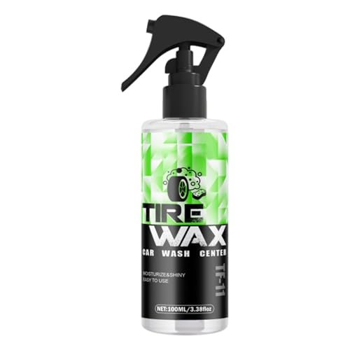 Neumáticos y ruedas Brightener, protección UV de espuma, acabado brillante de alto brillo | Neumáticos negros de goma recta para durabilidad de larga duración, agente restaurador automático de ruedas