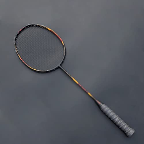 Carbon Fiver - Raqueta de bádminton ultraligera 4U 80-84 g, raqueta de bádminton de 12.7-13.6 kg, raquetas profesionales con cuerdas con bolsas