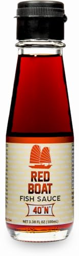 Red Boat Fischsauce Reine natürliche Fischsauce ohne Glutamat Konservierungs- und Zusatzstoffe Aus Vietnam 40N (1 x 100 ml)