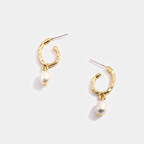 Pendientes Cellacity 925 de alta joyería con abalorios de perlas naturales de plata 2