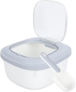 Tomaibaby Airtight Rice Box Storage Container: 10KG Rice Bucket Kitchen Grain Storage Bin Food Storage Container for Rice Grain Sugar Flour Storage