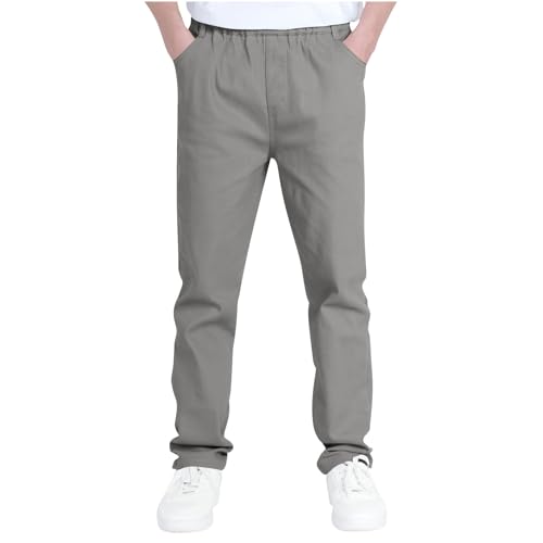 Boys Girls Cargo Pants Solid Stretch Elastic Waist School Sweatpants Children Kids Boy Girl Joggers Cargo Pants