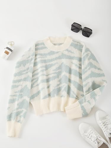 Image of Scacto Women's Chunky Warm Oversized Sweater Long Sleeve Crewneck Pullover Knit Jumper Tops